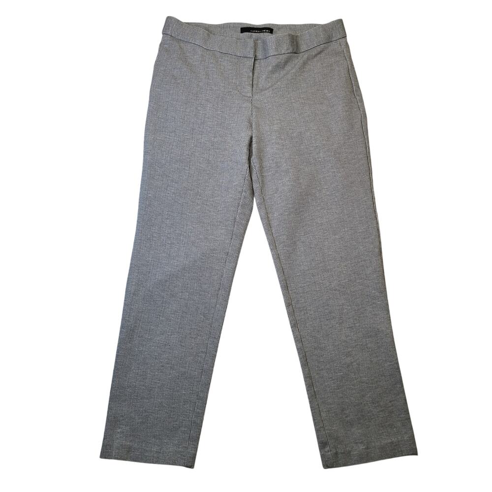Amanda + Chelsea Women's Gray Stripe Pants Size 8